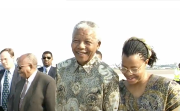 Nelson Mandela with Graca Machel