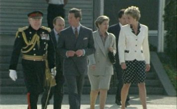 Charles and Diana before divorce